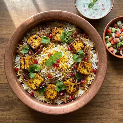 paneer tikka biryani