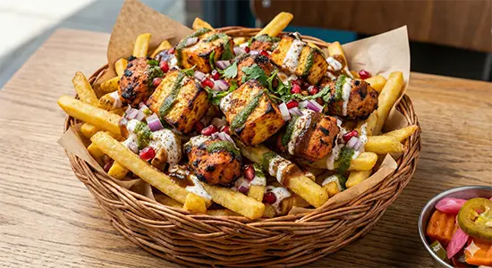 tikka loaded fries